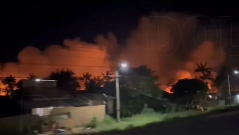 Imagem ilustrativa da notícia Vídeo impressionante: incêndio atinge São Miguel do Guamá