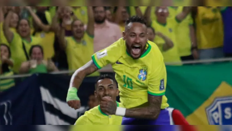Imagem ilustrativa da notícia Foi Sal! Neymar faz história e Seleção goleia em Belém 