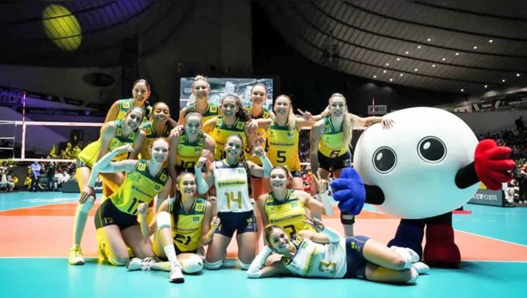 Imagem ilustrativa da notícia Seleção de vôlei feminino decide Pré-Olímpico contra o Japão