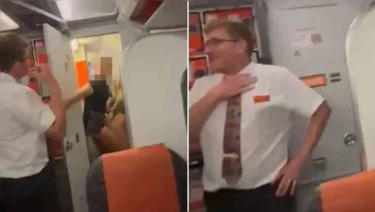 Imagem ilustrativa da notícia Vídeo: casal é flagrado fazendo sexo em banheiro de avião