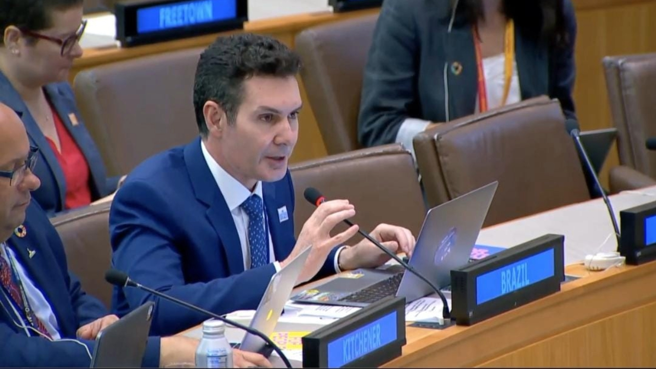 Ministro Jader Filho discursa na ONU sobre sustentabilidade 