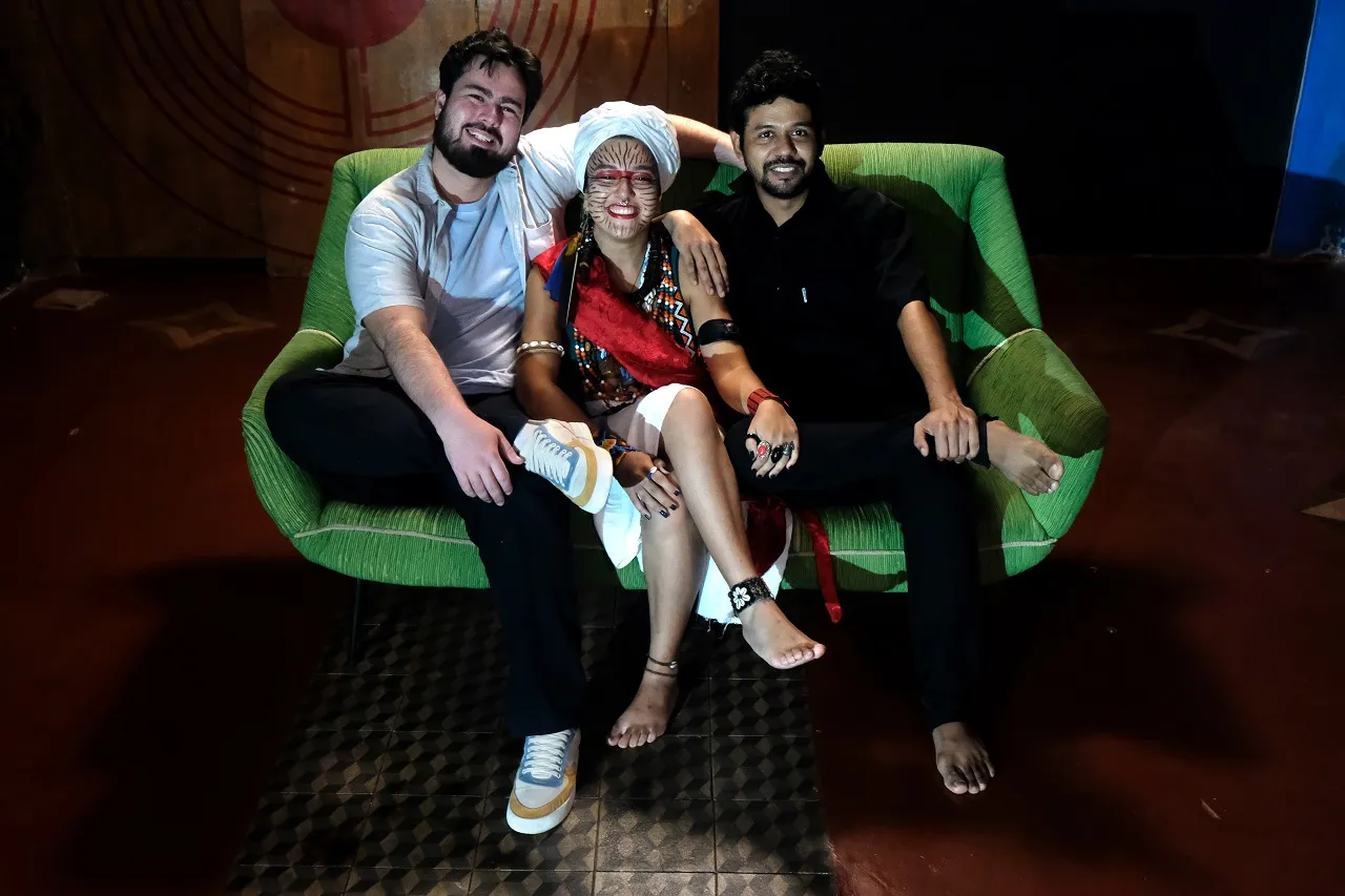Os músicos Erik Lopes, Mainumy e Jimmy Góes