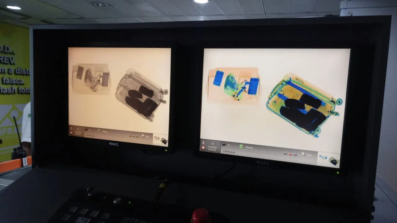 A substância foi identificada após análise no raio-x no Aeroporto Internacional de Belém.