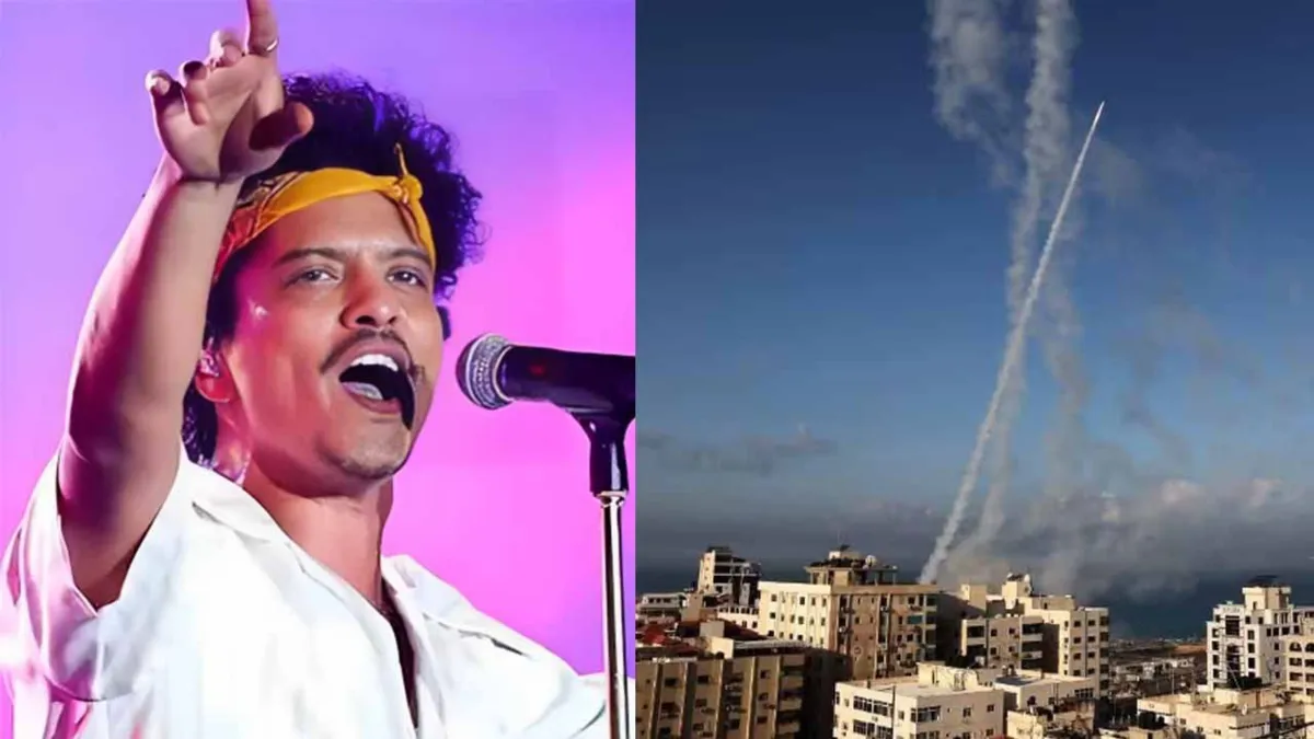 Imagem ilustrativa da notícia Bruno Mars cancela show em Israel após início de guerra