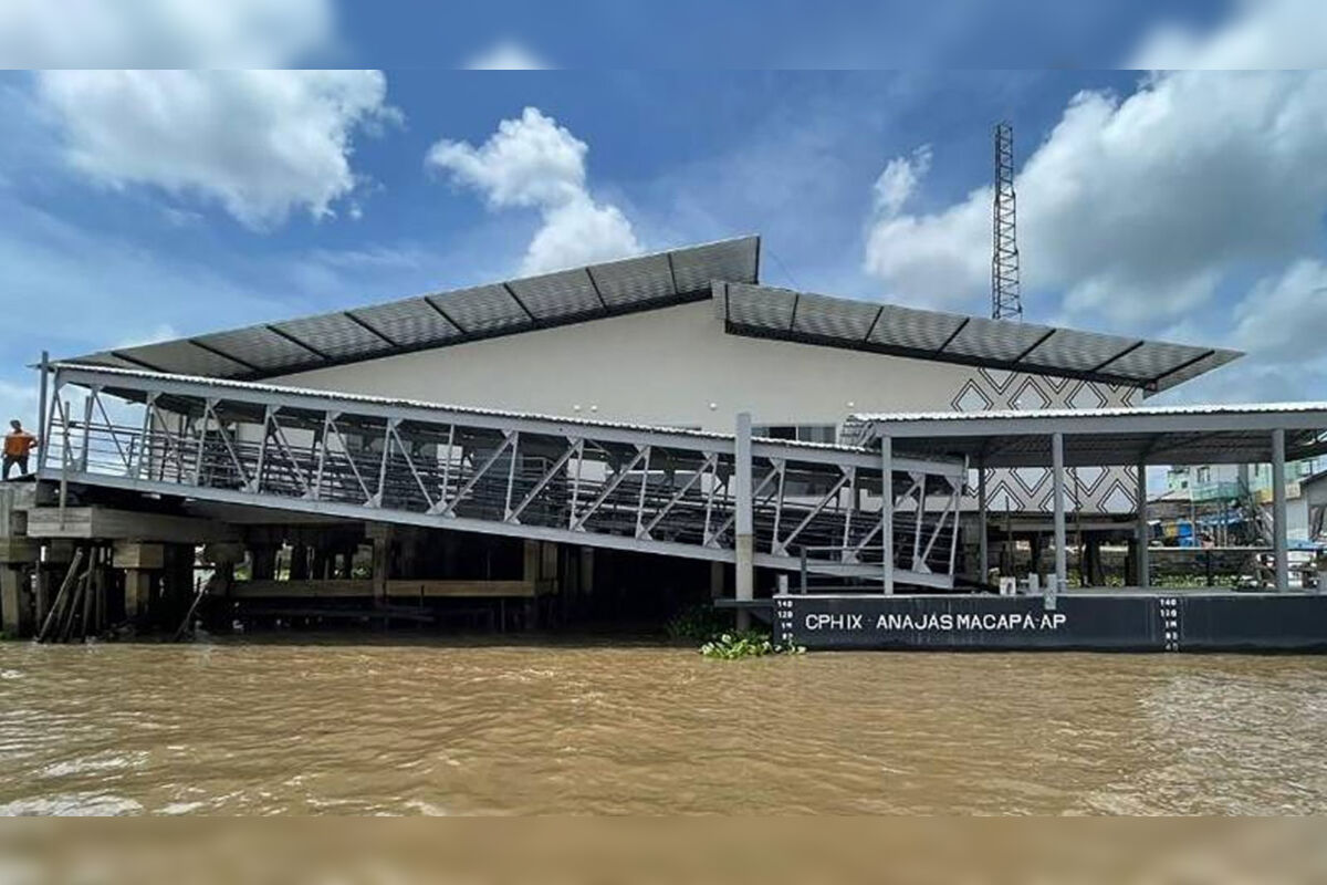 Obras do Terminal Hidroviário de Anajás entram em fase final