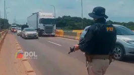 Colisão entre carretas e mais dois veículos deixaram trânsito lento na Transamazônica em Marabá