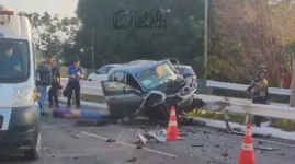 Com o impacto do acidente, motorista não resistiu e morreu na hora