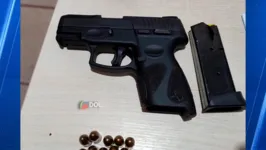 Pistola e munições apreendida em poder de acusado