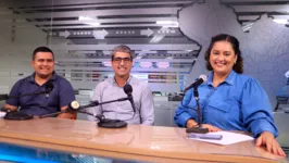 Daniel Fagundes, Líder Agrícola, Fábio Pacheco, Diretor do Grupo BBF e a jornalista Haynna Hálex do DOL.