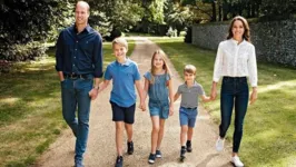 Foto oficial do cartão de Natal 2022 da família do príncipe William