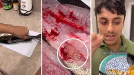 O influenciador, Nichola Kratka, comeu o peixe e teve sintomas de uma infecção gastrointestinal