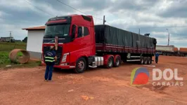 O caminhão foi parado na Coordenação de mercadorias em trânsito de Carajás