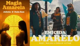 Juliette e Duda Beat são acusadas de plagiar 'AmarElo' de Emicida em 'Magia Amarela'.