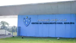 CT do Paysandu recebe ajustes para realização de treinamentos no local.