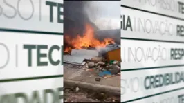 Era possível ver a fumaça de longe