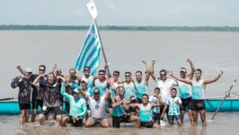 Equipe campeã na primeira etapa do Campeonato Paraense de Regata