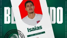 lateral-direito Isaías anunciado no Caeté