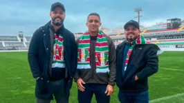 Comissão técnica do Canaã em visita ao José Gomes, em Portugal.