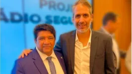 Ricardo Gluck Paul, presidente da Federação Paraense de Futebol (FPF), e o presidente destituido da CBF, Ednaldo Rodrigues.