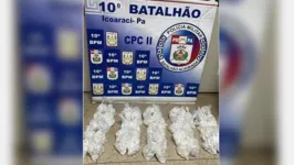 Droga apreendida pela Polícia Militar do pará