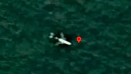 Imagens do suposto avião da Malaysia através do Google Maps