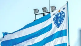 Bandeira do Paysandu no estádio da Curuzu
