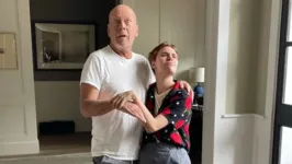 Bruce Willis e a filha Tallulah.