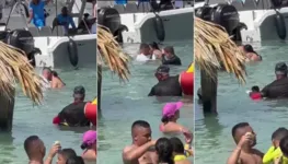 Imagem ilustrativa da notícia Casal é flagrado fazendo sexo em balneário; veja o vídeo!