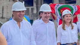 Ministro das Cidades, Vice-governadora Hana Ghassan e o Deputado Chicão estiveram em Ananindeua para visita técnica.