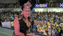 A cantora Fafá de Belém durante a 8ª edição da "Festa do Ziriguidum"