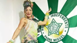 Fabíola foi anunciada na semana passada como nova rainha de bateria da Mocidade.