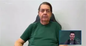 Fausto Silva esteve no programa de forma remota para apoiar o filho João, mas também falou sobre a recuperação