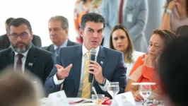 O governador Helder Barbalho esteve na primeira reunião do Conselho da Federação em Brasília.