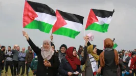 Quase metade dos jovens Palestinos morreram nos dias de conflito.