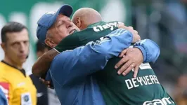 Felipão e Deyverson foram campeões brasileiros pelo Palmeiras em 2018. Agora, podem "ajudar" o Verdão a conquistar mais uma taça.