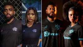 Camisas dos Clubes do Remo e Paysandu que fazem referencia a Consciência Negra.