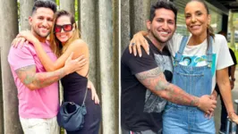 Paraense Rolin Maia com a atriz Deborah Secco e a cantora Ivete Sangalo na porta da globo