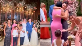 Simone e Simaria se reencontraram no casamento do irmão.