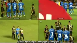 A Comissão de Arbitragem da CBF divulgou o vídeo com a análise do VAR logo após a expulsão de Robinho.