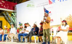 Lideranças Warao já participaram de debates sobre o meio ambiente em Belém.