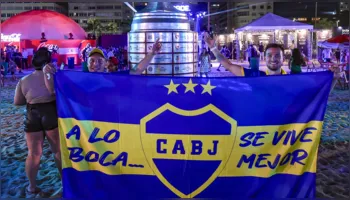 Imagem ilustrativa da notícia Torcedores do Boca Juniors fazem festa no Rio de Janeiro