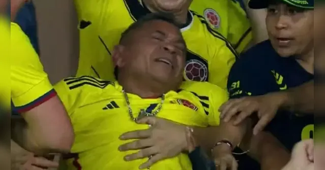 Imagem ilustrativa da notícia Pai de Luis Díaz chora após gols do filho contra o Brasil