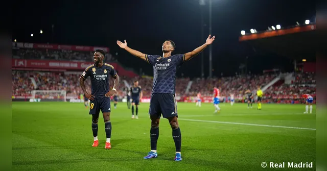 Imagem ilustrativa da notícia Bellingham resolve, Real bate Girona e lidera o Espanhol