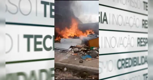 Imagem ilustrativa da notícia Vídeo: queima de lixo e entulho é registrada em Belém