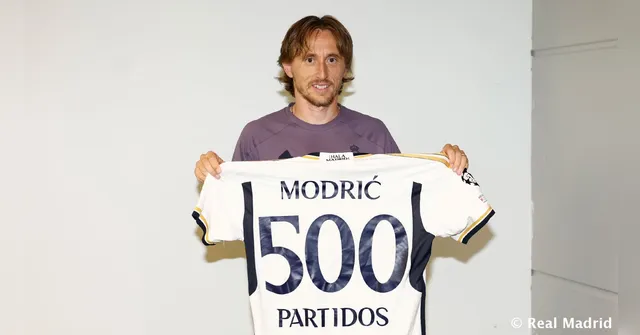 Imagem ilustrativa da notícia Modrić faz história e chega aos 500 jogos pelo Real Madrid
