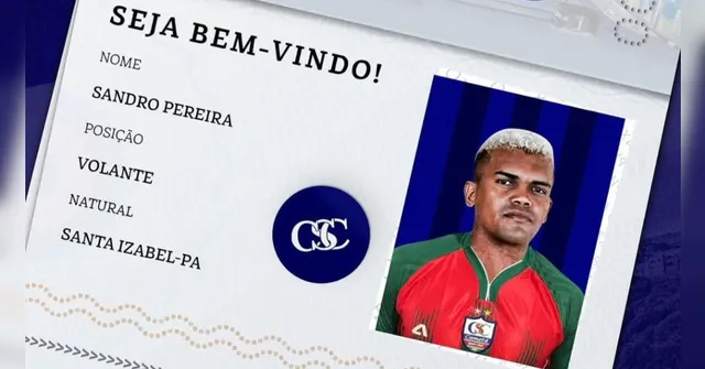 Imagem ilustrativa da notícia Cametá anuncia a contratação do volante Sandro