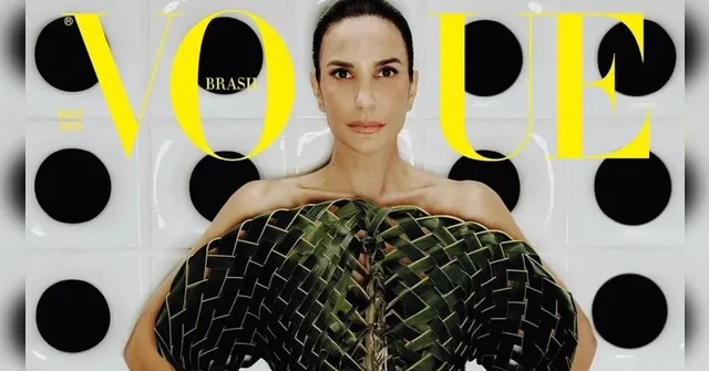Imagem ilustrativa da notícia Ivete Sangalo usa roupa feita por paraense na capa da Vogue