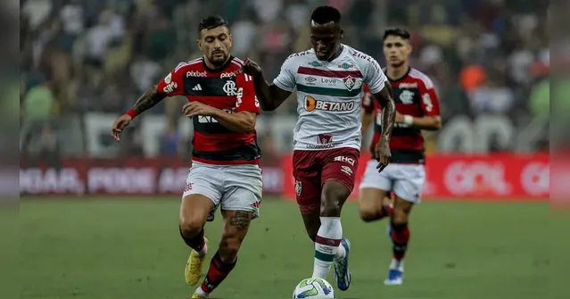 Imagem ilustrativa da notícia Flamengo e Fluminense empatam em jogo com golaço e confusão