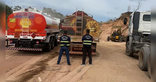 Imagem ilustrativa da notícia SEFA apreende 20 mil litros de óleo diesel em balsa no Pará