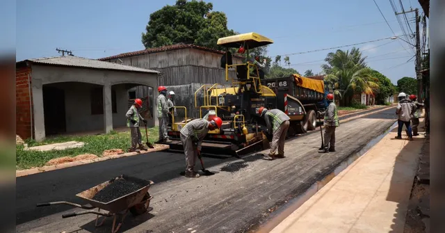 Imagem ilustrativa da notícia Helder Barbalho entrega 3,7 km de asfalto novo no Tapanã